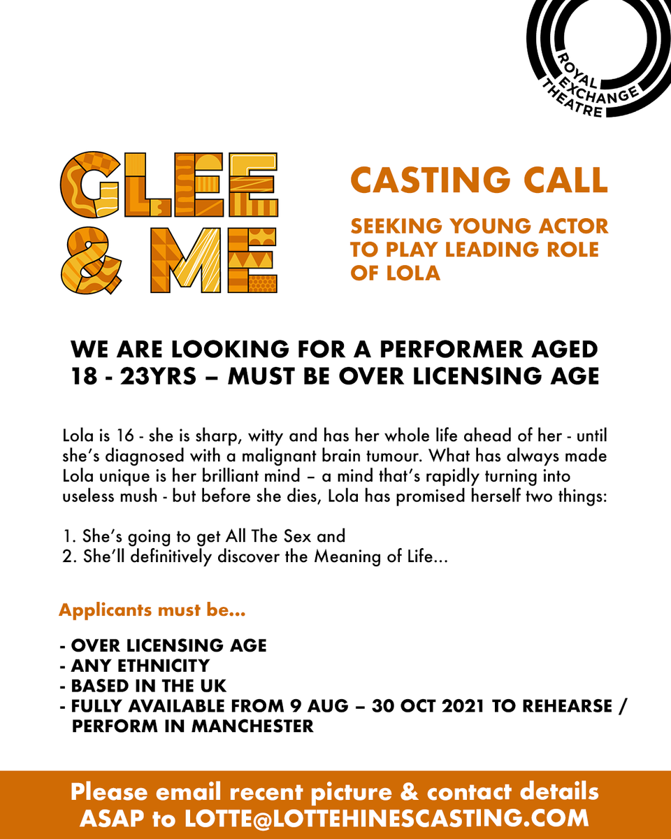 Could you be our Lola for GLEE &amp; ME?
Know someone who could be? 

#CastingCall