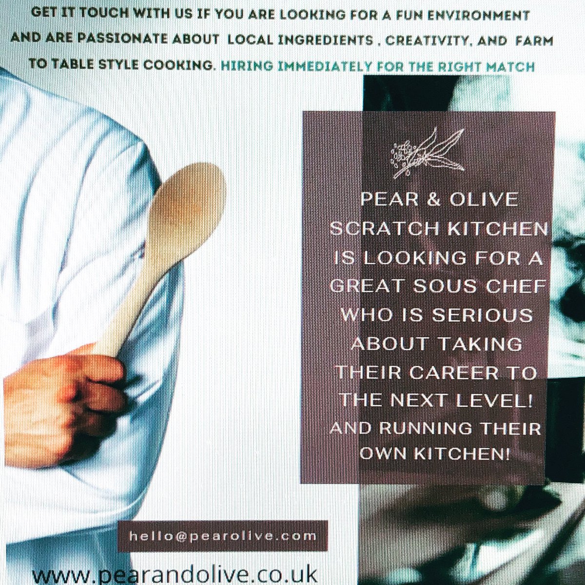 Seems tough right now to find a good dedicated 👨‍🍳 but please pass along.