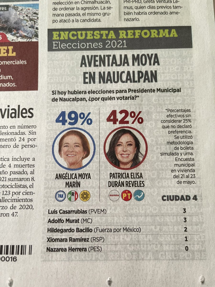 Res_Boulevares's tweet photo. Agradable recibir el periódico y ver en primera plana esta noticia… 🥳🙌🏼

#ElCambioEsYa #ConMoyaSi #Naucalpan https://t.co/8da02pzc7x