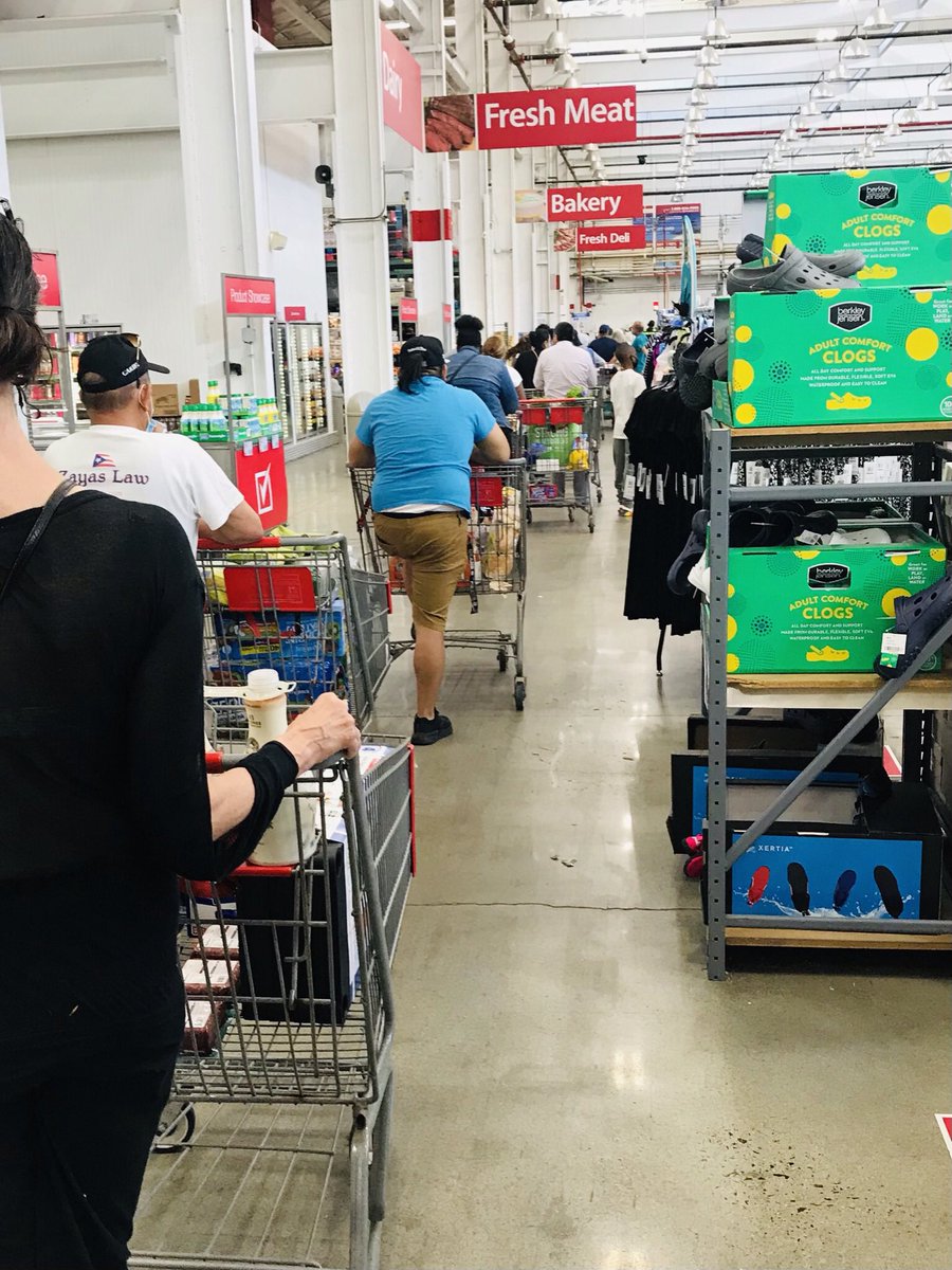Line (queue for my mates) in <a href="/BJsWholesale/">BJ's Wholesale</a> during a weekday morning.  Feels a little better each day👍 A focus group of one, so I’ll leave the interpretation of the observation to gurus such as  <a href="/NeilRetail/">Neil Saunders</a>