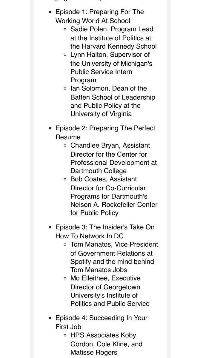 Intriguing new podcast series from @HPSInsight: “How To Get A Job In DC”

hamiltonplacestrategies.com/podcasts/insig…
