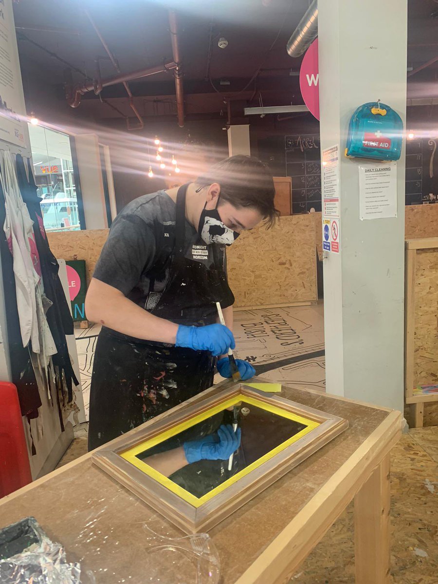 Queensmillscho1's tweet photo. Our Post-16 students loved the first session of their work experience placement at @petitmiracles workshop - let the upcycling begin! @West12Shopping https://t.co/anvobuJaOT
