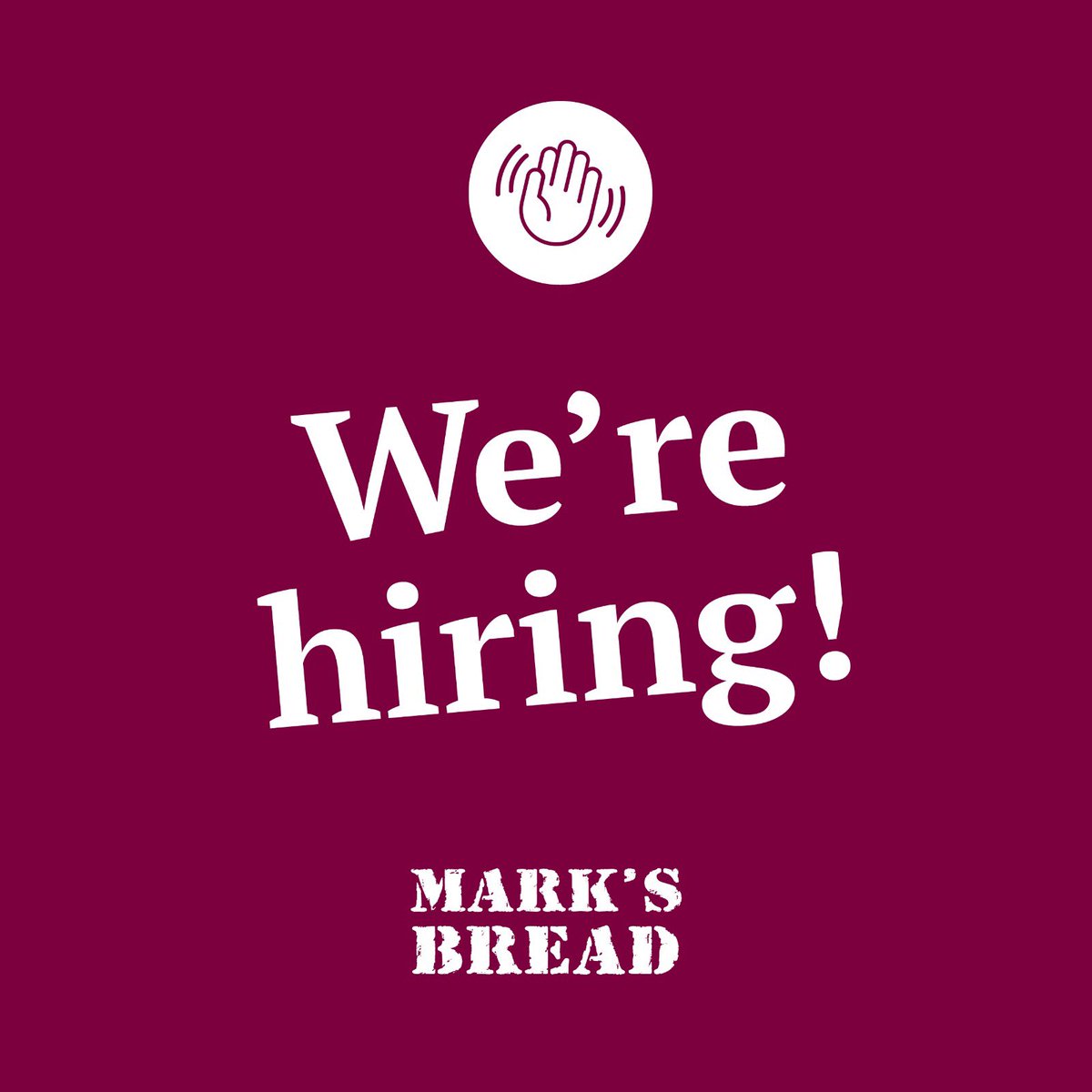 Marks_Bread's tweet image. We’re hiring!

We’re looking for part-time Bakers and Front of House staff.

Interested?

Head to the link below to find out more:

marksbread.co.uk/jobs

Good luck 🤞🏼.

#Bristol #MarksBread #Bakery #Jobs #WeAreHiring #Recruitment