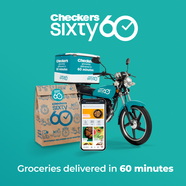 OFM News on X: "Checkers Sixty60 is really going places! Order to your  door, send groceries to your kids in digs, or surprise someone you love! If  you can't get there, Sixty60