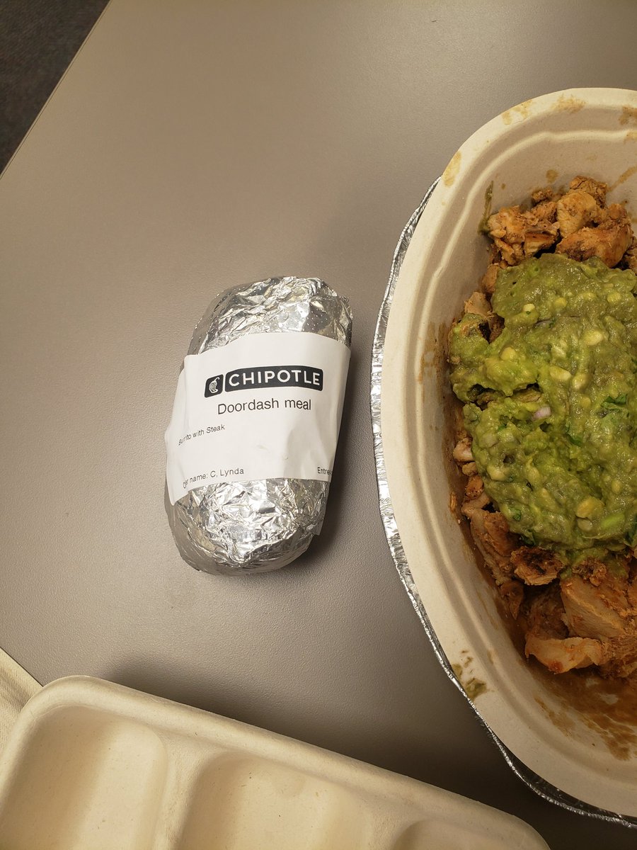 athompson7880's tweet photo. Really? $68 to deliver this?!We don't get the rice, beans, lettuce, sour cream, salsa or cheese?!! And the steak burrito is the size of a small potato, chips are even stale! We are no happy right now!! @ChipotleTweets https://t.co/YRYFqpCGqn