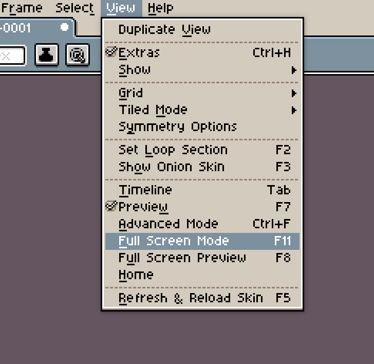 Aseprite on Twitter "New dark theme (thanks to MapleGecko for the