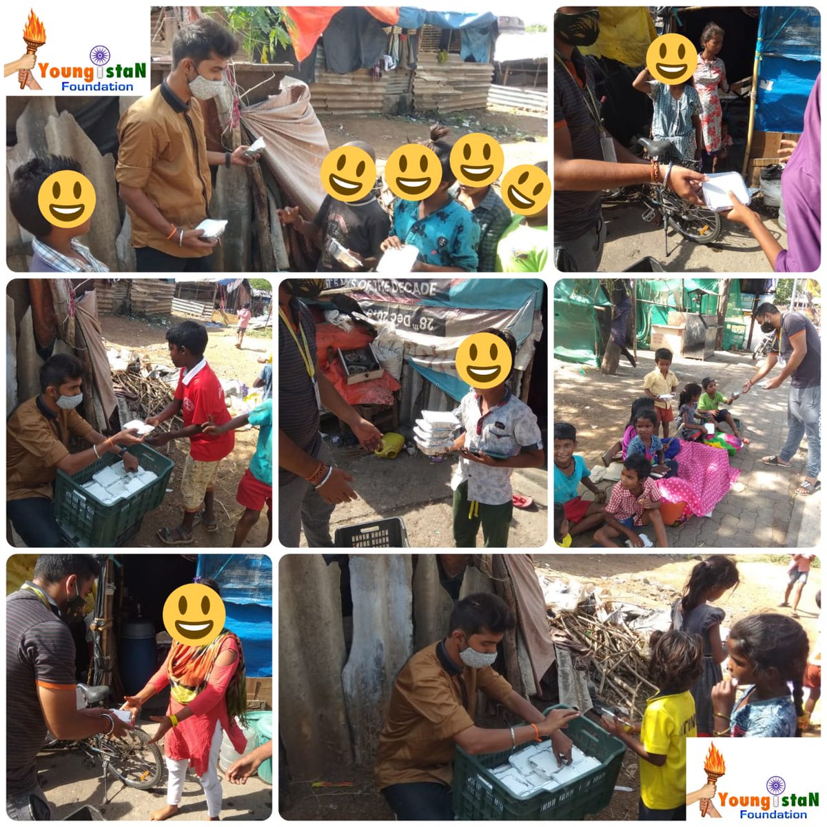 YoungistanArmy's tweet photo. #Food_Distribution_Drive

Today Youngistan Army with Support of Khaana Chahiye Foundation distributed food at Shiv Mandir, Ambernath and Sky Walk, Ulhasnagar.

We request people to come forward in support of these needy people.

💐💐Regards💐💐
Youngistan Foundation https://t.co/e12DAe8Pg0