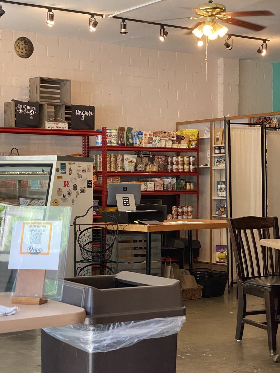 pov: you are sitting at aura lamenting the fact that you missed our first soft opening 😞 but don’t fret, we’ll be here the rest of the week from 7am-10:30am as we test the waters and get our system setup. grab coffee from ur favorite baristas and snacks from ur fav vegan shop!