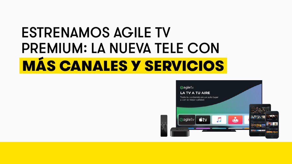 MÁSMÓVIL on X: ¡Lanzamos Agile TV Premium! Los mejores contenidos, la  mejor interfaz y al mejor precio. ⬇️⬇️⬇️    / X