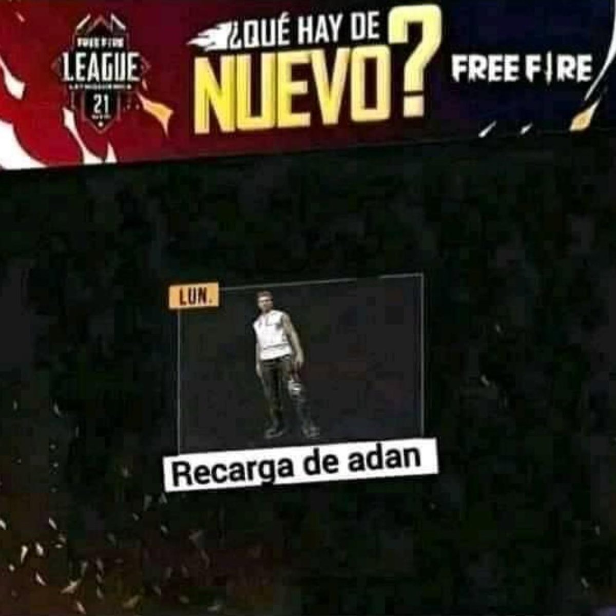 LocoDelFreeFire's tweet photo. Próxima Agenda Semanal!
#freefire #memes https://t.co/Z5CZg9dJsZ