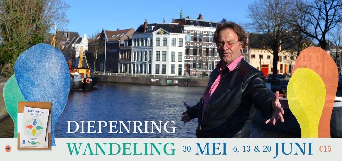 DIEPENRING WANDELING 
Haak op zondag aan bij psycholoog <a href="/Tweelinck/">Paul Passchier</a> voor een interactieve zwerftocht over mensen, motivatie en magie. Leer de Groninger grachten en hun vele bevlogen bezoekers kennen. De start is bij het Peerd van Ome Loeks. 
bit.ly/3yBD6oa