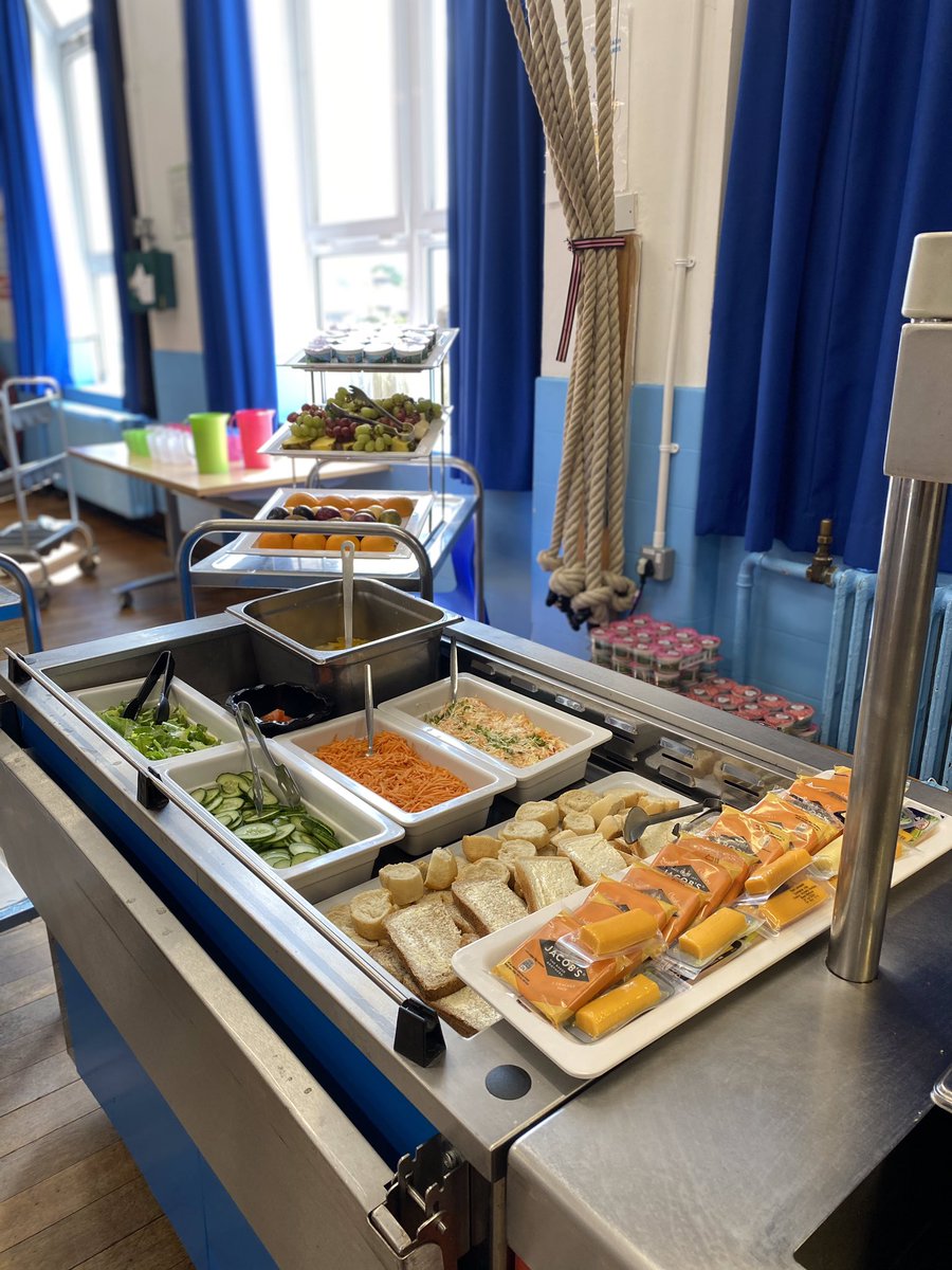 CubittTownPri's tweet photo. What a delicious spread! The pupils cannot wait to eat some of these delicious salads and desserts! Thanks #contractservices #healthylunches https://t.co/WxSPoInsYF