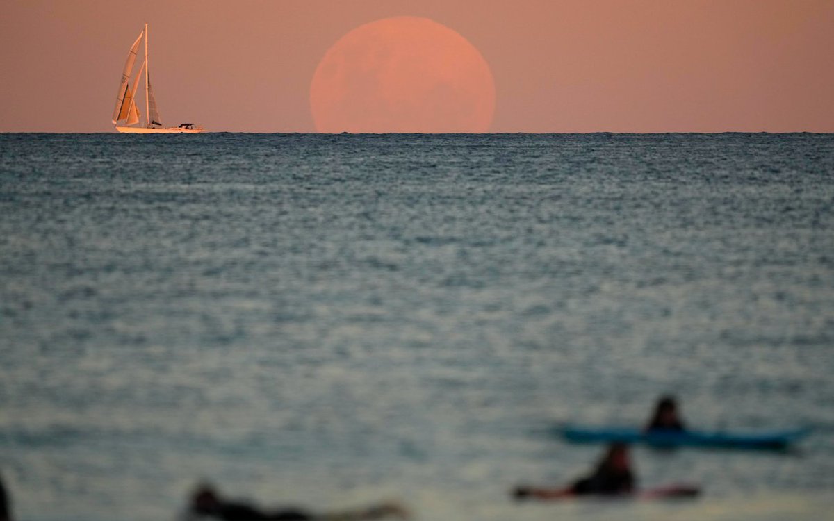 In pictures: "Super Flower Blood Moon", 2021's only total lunar eclipse, observed in western North America, far down South America, Australia, New Zealand and parts of Southeast Asia