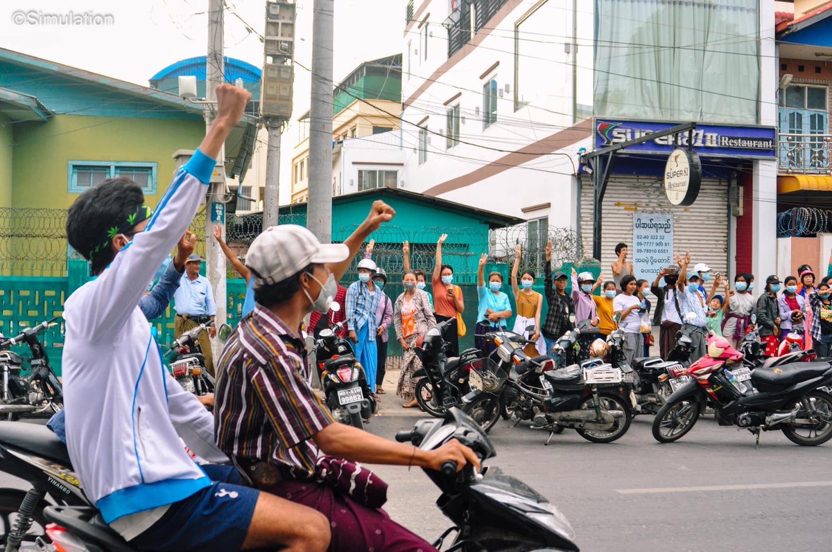 sggrvlyouth's tweet photo. Mandalay Coalition Strike held evening Horn Strike on May 26. 

#May26Coup
#WhatsHappeningInMyanmar https://t.co/lE7Fu5Uj7U