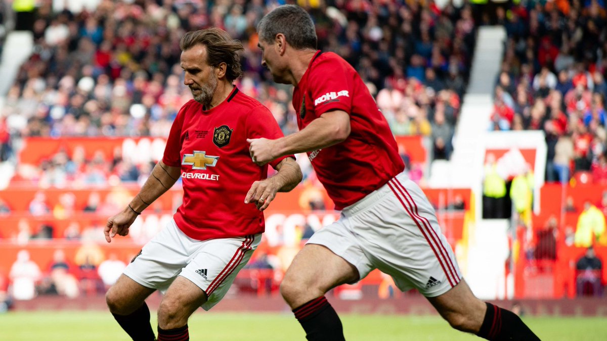 MU_Foundation's tweet photo. We love looking back at these action shots from our memorable #TrebleReunion match at Old Trafford in 2019 β€οΈ
πππ
#Throwback https://t.co/UDGtf2a6jd