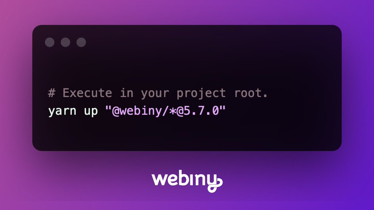 WebinyCMS's tweet image. We’ve just released Webiny 5.7.0! 🚀🎉

📚 Docs: webiny.com/docs/changelog… 

🛠️Upgrade Guide: webiny.com/docs/how-to-gu… 

#opensource #serverless #serverlessframework