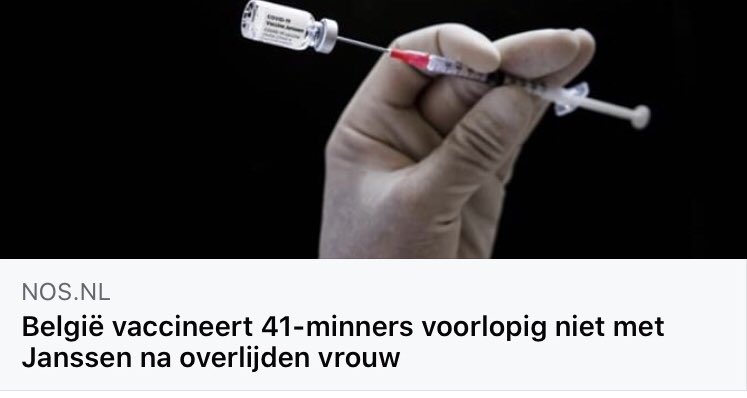 Zoals dat gaat in mijn hoofd.. ik lees België vaccineerd 41 MINNARESSEN  niet meer...  
ik dacht huh waarom is dat nou weer en hoe controleren ze dat dan? En waarom precies 41 En doen ze dan ook  41 minnaars niet ?? Oh wacht.. 41- minners als in leeftijd ✅ klinkt  logischer.