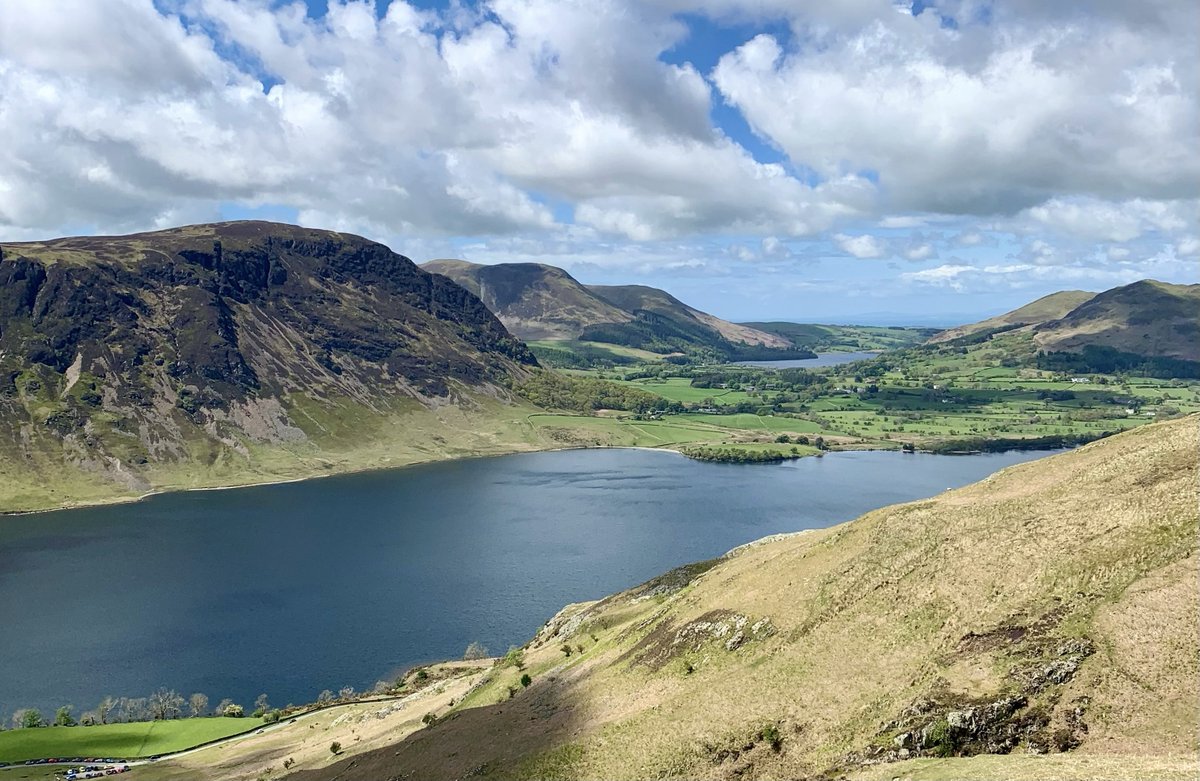Fantastic views over Crummock Water on the way up Grasmoor, the highest peak in the northern lakes. If you fancy a good hike we'd definitely recommend this wonderful fell, and you'll still see the famous Rannerdale bluebells at the foot of the fells for the next few weeks!