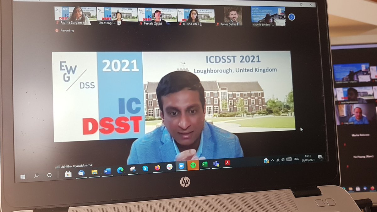 fccdp's tweet photo. #ICDSST2021 A big Thanks to Uchitha Jayawickrama, the International Conference on Decision Support System Technology Local Chair this year from @lborouniversity 
@EWGDSS @uchitha49 https://t.co/3scv9MaNIs