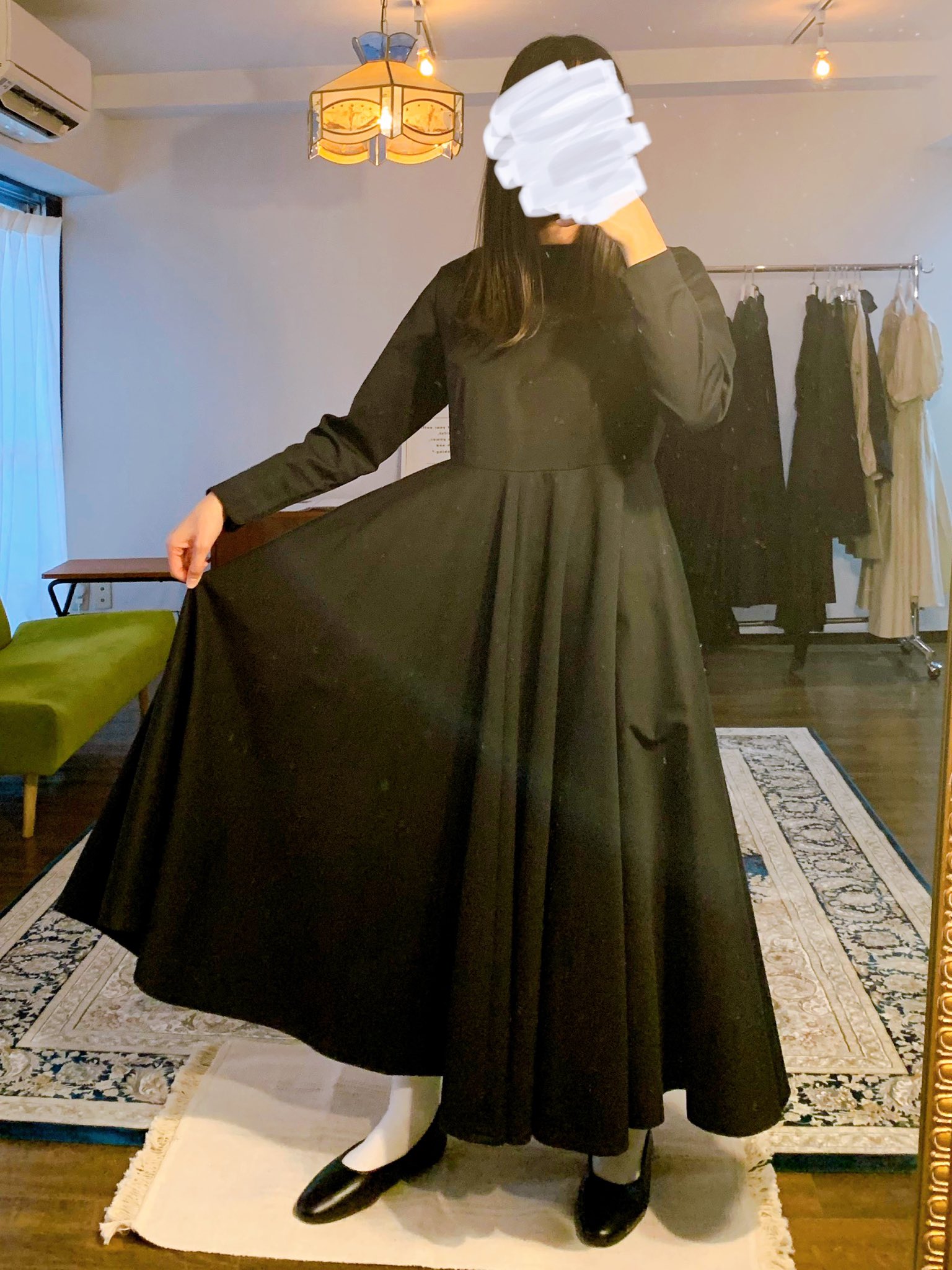 Y N The Dress 10 ランデブーワンピース M 161cm 骨格ウェーブ 布 布 布 重い 歩きづらい でもそんなことなんか気にならないぐらいのぎゅんかわ具合 丈はlが好みだけど ウエスト部分がかなり太くみえちゃう 1枚で着たりベルトし