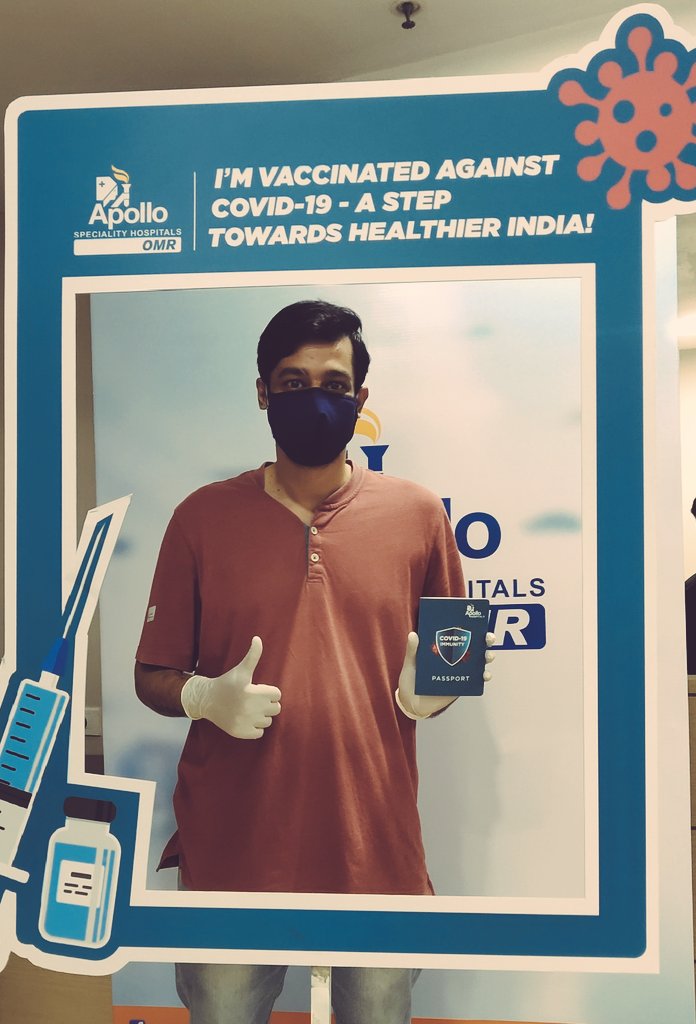vikram_ramki's tweet photo. I don't know if I have won over #COVID19 but I won against a formidable #CowinApp - Dose 1 ✅ #fastestfingerfirst #firstdose #Covaxin https://t.co/BLvuwFBJT8