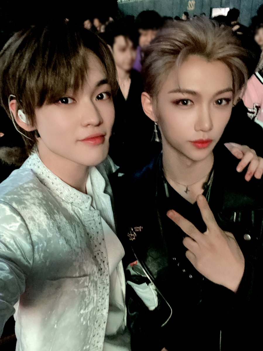 45. Chenle of NCT Dream and Felix of Stray Kids. SBS Gayo 2019