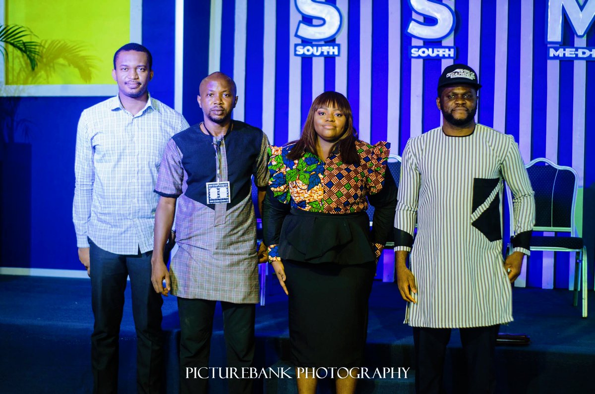 ssmediaweek's tweet photo. #Southsouthmediaweek picture moments yesterday with

Mark Angel @MarkAngelcomedy
Mrs Wendy @WomeninPH
Fortune Godfrey @godfreyfortune_
Joy Ozogba Chiamaka
Jude Anyanwu of Edov media
And Austin Okolo of Ficus tv.

Don't miss out!

#SSMW2021
#SouthSouthMediaWeek
#Emerge https://t.co/XFkcobFYWF