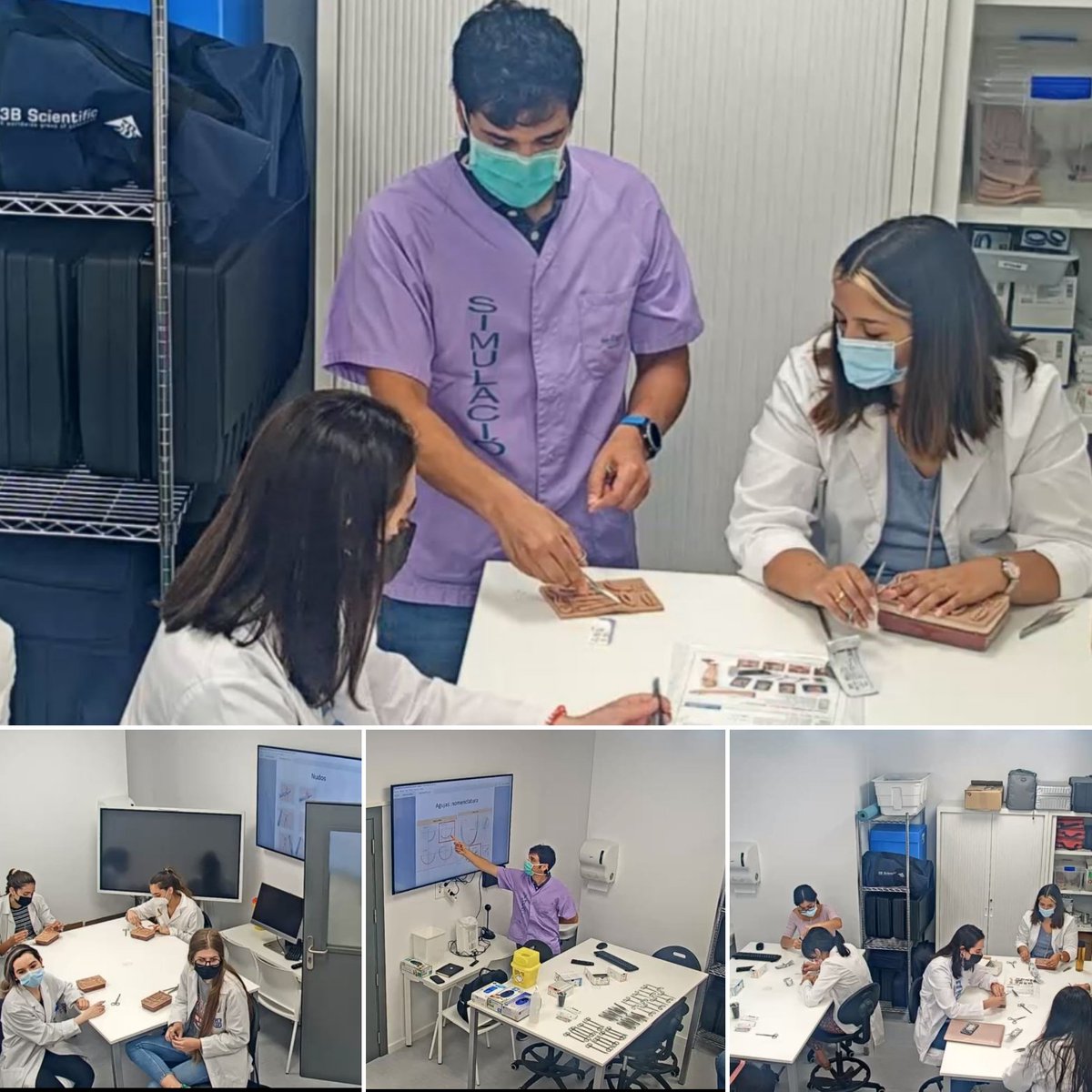 SimseSonEspases's tweet photo. Seminari de dermatologia per als alumnes de quart de la #facultad de #medicina @fmedicinauib de la @UIBuniversitat s'ha desenvolupat en el nostre laboratori d'habilitats #simse #Tecnologia #formacio #sanitat #futur https://t.co/nGAK78Lqb1