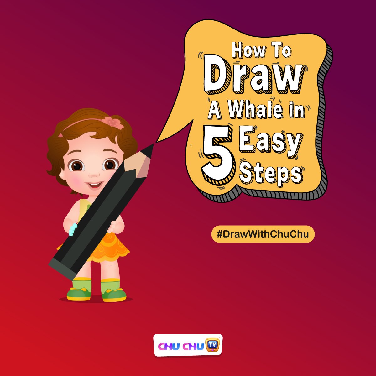 TheChuChuTV's tweet photo. Hello Parents Of The World,
Is your little one enjoying our #DrawWithChuChu series?
It is drawing time with your little one. Follow these steps to draw a Whale and share the picture with us! 1/2
#ChuChuTV #NurseryRhymes #BabyTaku #Art #Whale #DrawingForKids #ColoringForKid https://t.co/chdx1hKGy7
