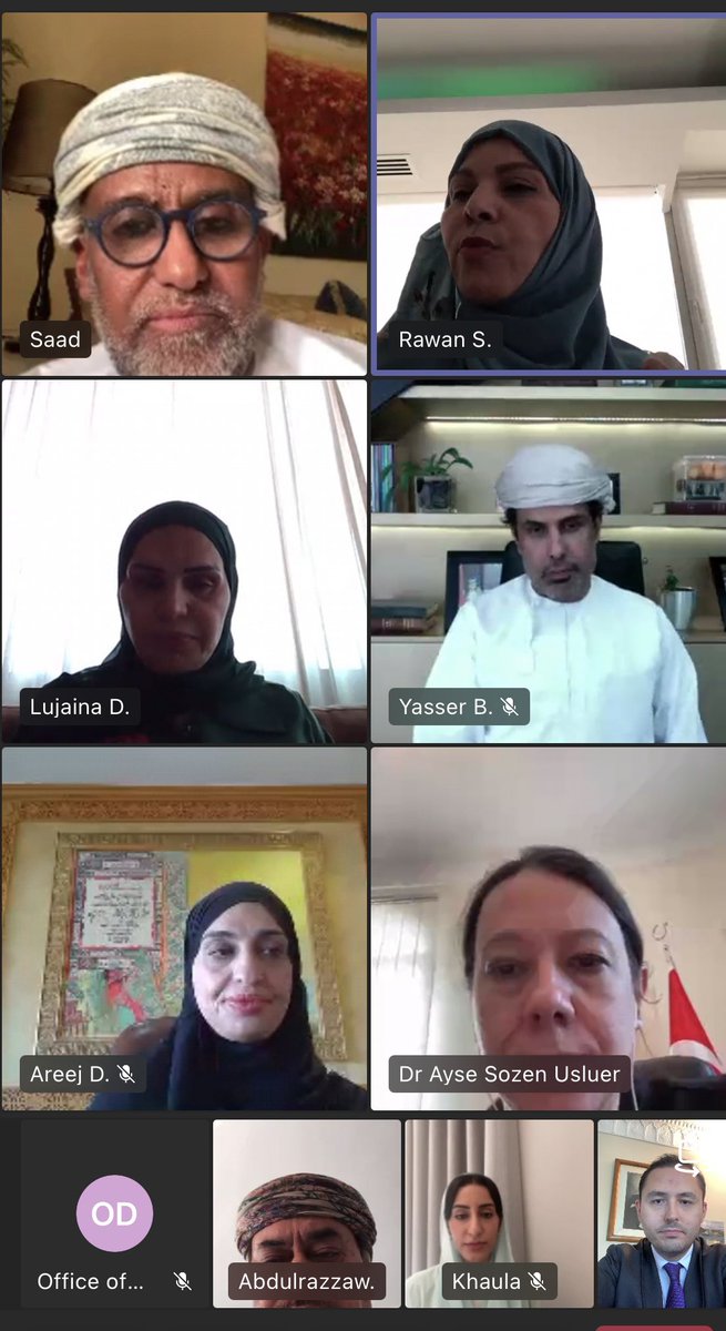 TC_MuskatBE's tweet photo. We have attended the first online Board Meeting of the Omani-Turkish Friendship Association (#OTFA), which was established at the beginning of this year. https://t.co/AInYuTAK86