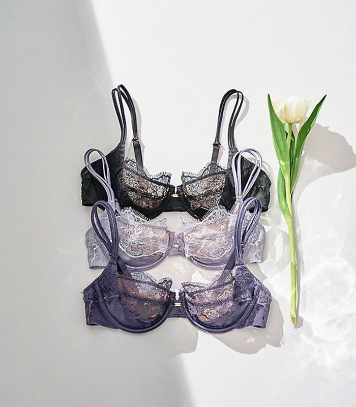 salon by peach john シアーデコレーションブラセット PEACH JOHN - SALON by PEACH JOHN シアーデコレーションブラ&ソングの