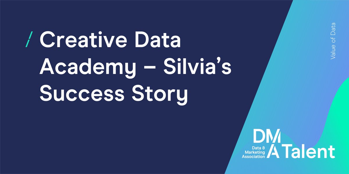 DMATalent's tweet photo. Wondering if you should apply for the #CreativeDataAcademy?
Silvia Ivanova became an Analytics Consultant
@hyperstrategy after connecting with Co-Founder, Peter Denby, after he spoke at an Academy last year.
Find out about their experience here: https://t.co/Saaj8ENEXp https://t.co/aYPdDVtYRE