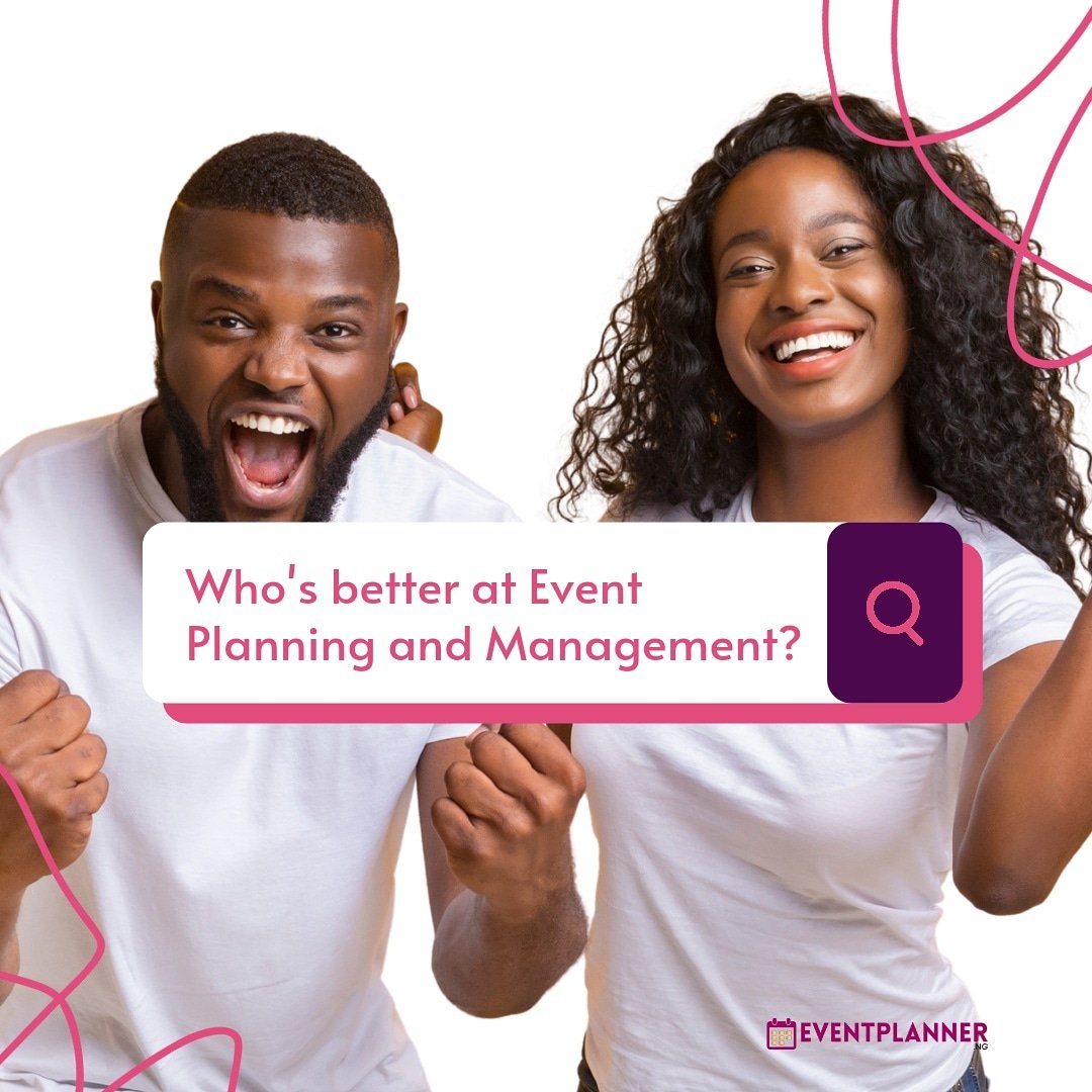 EventPlannerNg's tweet photo. This isn't about the battle of the sexes. We just want to see who the better planner is.

Who do you think is the better event planner? The Man or The Woman?

Let's hear your thoughts.

#eventplannerng #eventplanning #lagosnigeria #partyplanner #lagosvendors  #onlineeventplanning https://t.co/HY3cRTcObw
