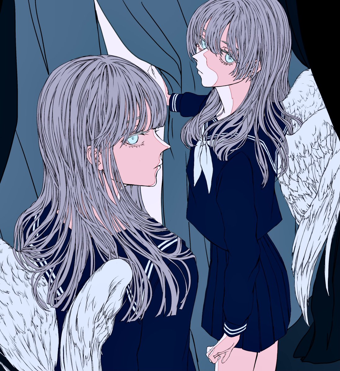 tnkillust's tweet image. TWINS🤍