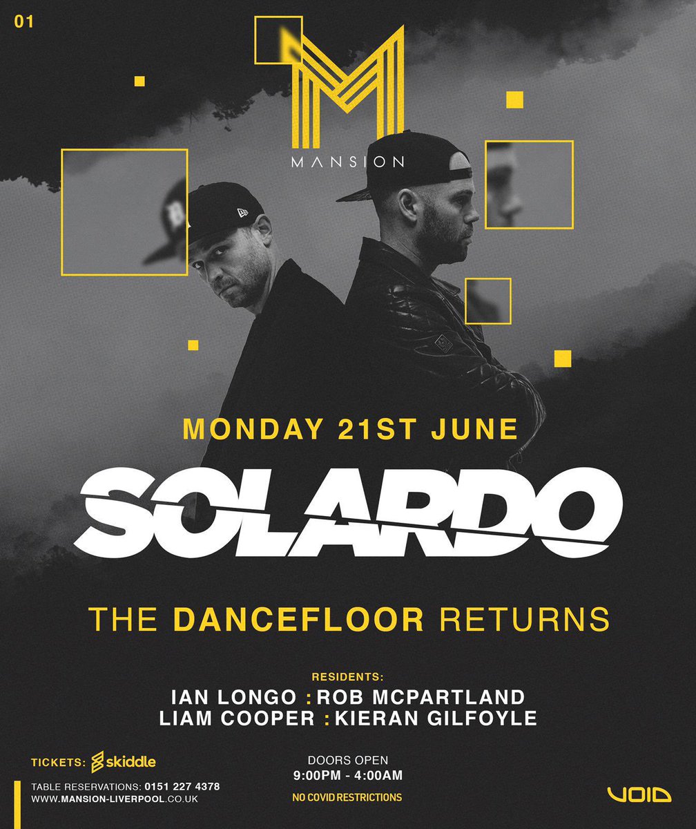 MONDAY IS THE NEW FRIDAY....for one week in liverpool at least anyway 😂

21st June we return the the dance floor! <a href="/MansionLiv/">Mansion Liverpool</a> <a href="/CamelPhat/">CAMELPHAT</a> 

Tickets: skiddle.com/whats-on/Liver…