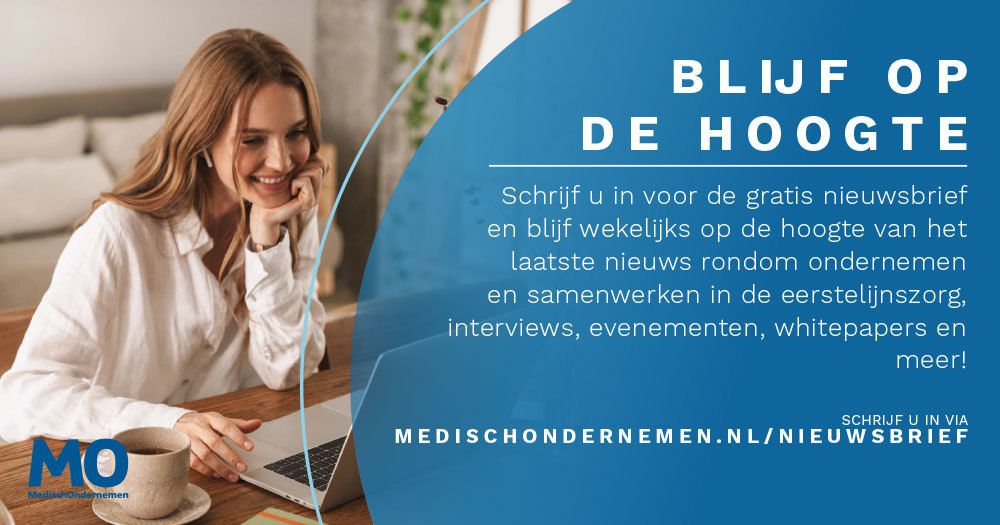 Met de wekelijkse nieuwsbrief van MedischOndernemen houden we u op de hoogte van het laatste nieuws en de meest recente ontwikkelingen in de eerstelijnszorg. Schrijf u nu gratis in voor de nieuwsbrief via: buff.ly/33yxywq