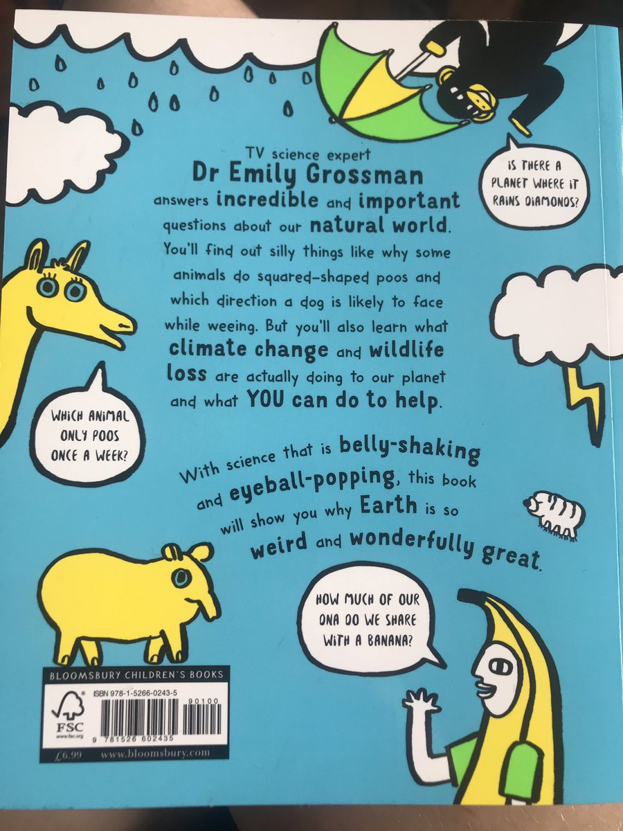 DrEmilyGrossman's tweet photo. Waaaahh!! Look what just arrived in the post!!!! If you’re after a simple guide to what’s going on on the planet &amp; how you can help - interspersed w/ random facts about poo, planets &amp; some terrible puns - pre-order a copy for your kids... then steal it &amp; read it yourself! 🌍🌳🐘 https://t.co/XdrWUBMGhN