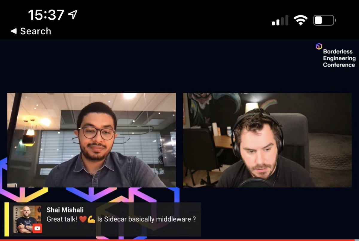 freak4pc's tweet photo. Look ma, Iโm on TV (or YouTube live โฆ donโt be petty). Thanks for a great talk @0xTim โค๏ธ๐ฃ #BorderlessEngConf https://t.co/OpeHgNoqup