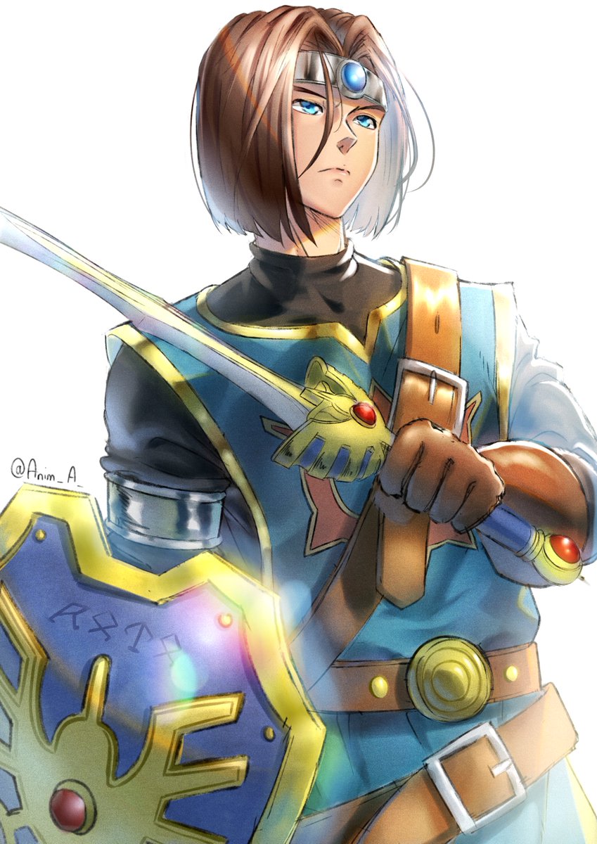 #DQ35th 
ロトの勇者(過去絵) 