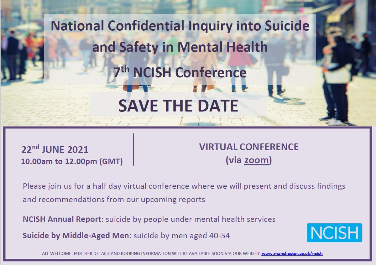 Save the date for our 7th NCISH conference! Further details and booking info will be available soon