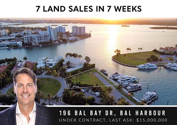 BHarrisHomes's tweet photo. 🏝 7 Land Sales in 7 Weeks 🏝

114 W San Marino Dr, Miami Beach, FL
$9.6M

110 1st San Marino Ter
$5.6M

1420 Biscaya Dr
$4M

1630 S Treasure Dr
$3.4M

595 N Shore Dr, #MiamiBeach, FL
$2M

196 Bal Bay Dr, #BalHarbour, FL
$15M

6500 N Bay Rd, Miami Beach, FL
$13M
@BHarrisHomes https://t.co/KQiX2jUmvx
