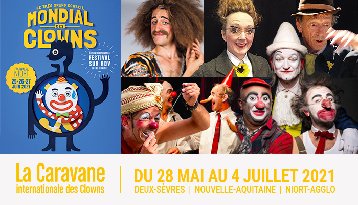 VilledeMelle's tweet photo. [Très grand conseil mondial des Clowns] Le dimanche 30 mai 2021 ! Les clowns de la caravane internationale feront étape dans chaque commune déléguée ! 
Allez à leur rencontre ! 
#VilledeMelle #mai2021 #tgcmc https://t.co/fjnUI8ynnr