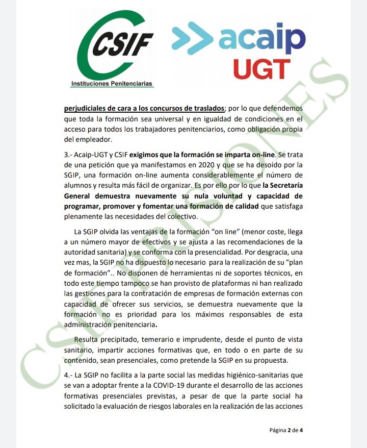 CSIFPRISIONES's tweet photo. #prisionesmerecerespeto

F O R M A C I Ó N https://t.co/3qqrvjkbZm