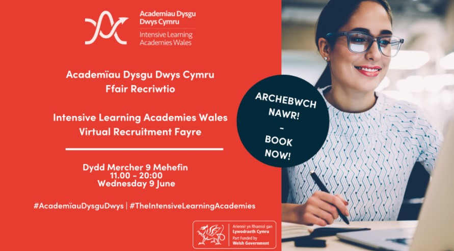 lshubwales's tweet photo. 📢 Two weeks to go until the Intensive Learning Academies Wales Recruitment Fayre 📢
⏲️ 9 June 2021
Learn more about the educational opportunities on offer at #TheIntensiveLearningAcademies
Sign up ➡ https://t.co/N16EIpVo7p https://t.co/m3MWtHNZ6U