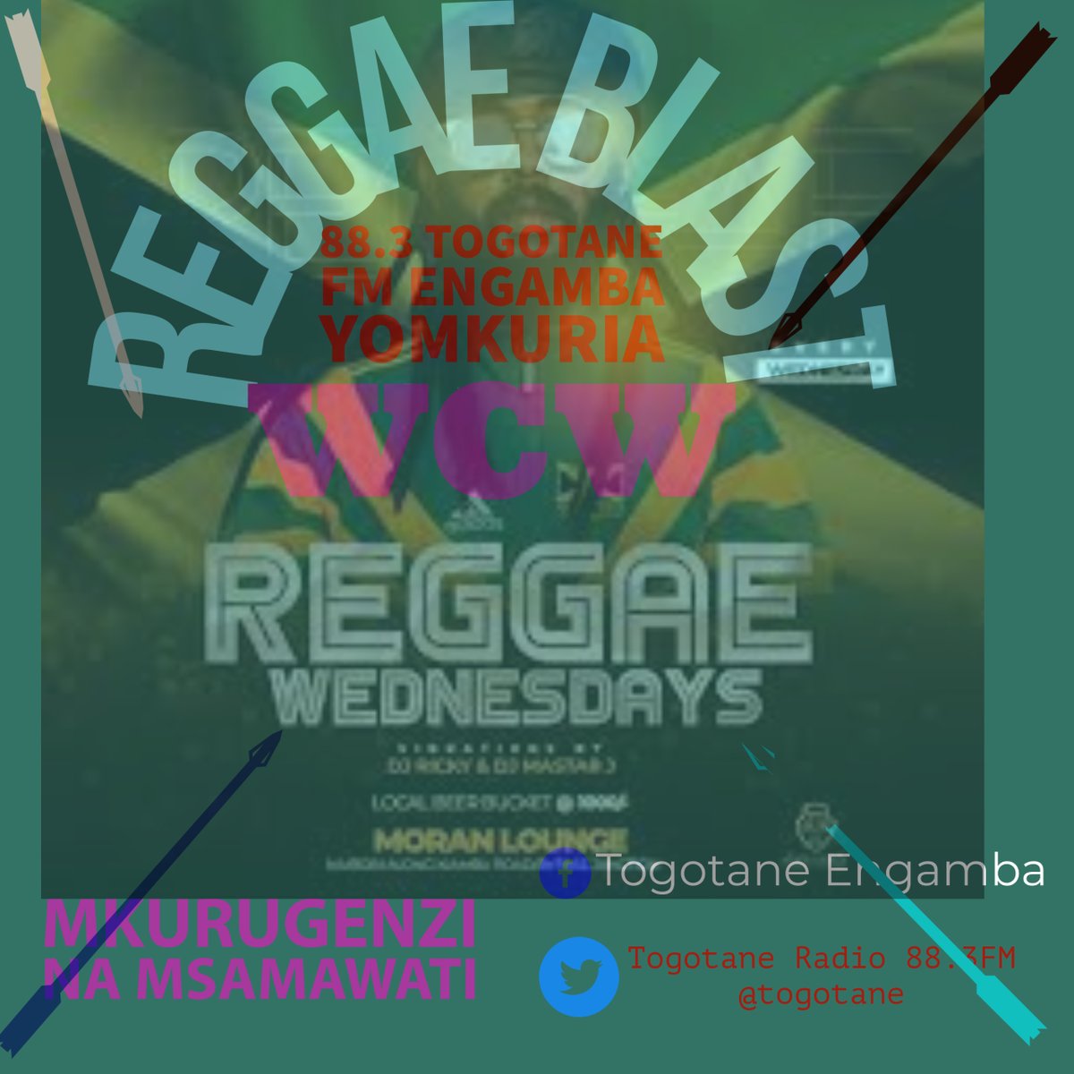 togotane's tweet photo. Reggae Blast 
WCW edition Togotane FM 88.3
#Mkurugenzi Robert Mwita
#Benson Range https://t.co/m3wJnebIcK