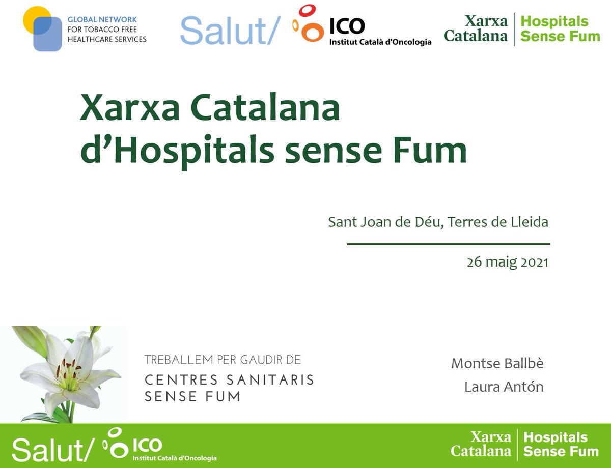 XarxaCHsF's tweet photo. Avui, la Xarxa ha tingut el plaer de participar a la xerrada per a professionals i pacients @SJDTerresLleida sobre com abordar el tabaquisme als censtres sanitaris i englobada a les activitats de la Setmana Sense Fum #ssfcat21 #sumasalut #DMST21 

👏Enhorabona per la iniciativa! https://t.co/3MooTVC86v