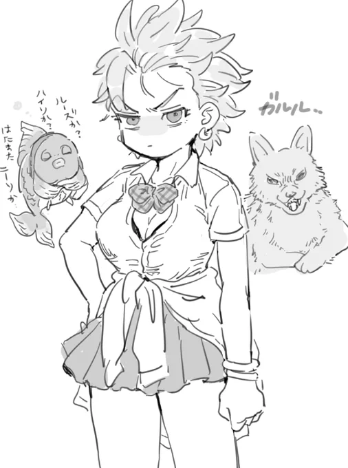 毎回おさかなにXSサイズを作られておっぱいがぱっつんぱっつんの兄♀ 