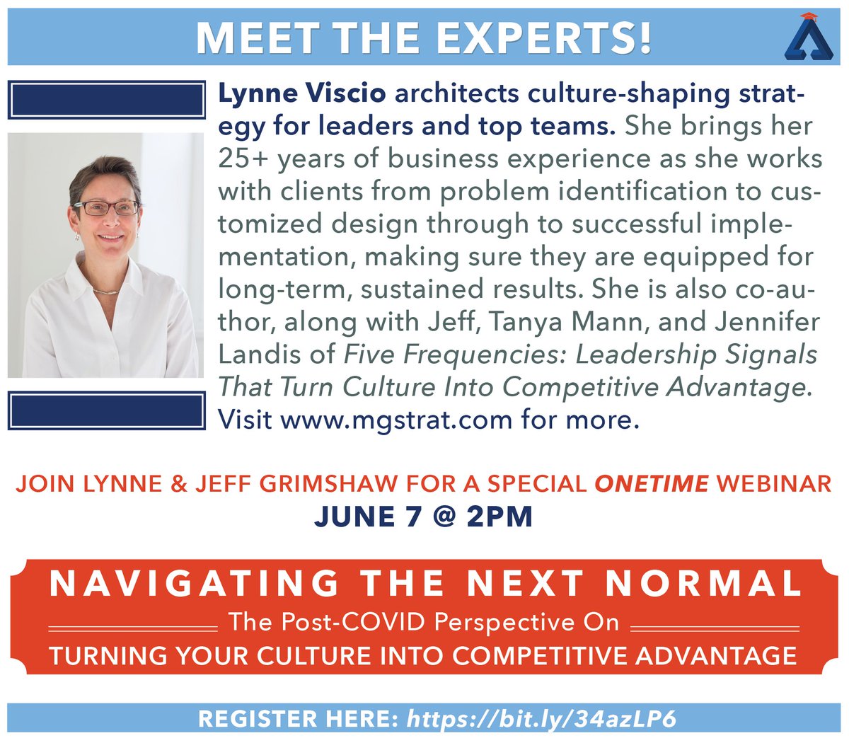 logosconsulting's tweet photo. How do you measurably strengthen culture? How do you turn culture into competitive advantage? Join special guest hosts, @jeff_grimshaw &amp; @lynne_viscio, where they will answer these Qs &amp; more in our upcoming Logos Learning Center special event on June 7: https://t.co/JMkNumYzYQ https://t.co/QMvPLZugYq