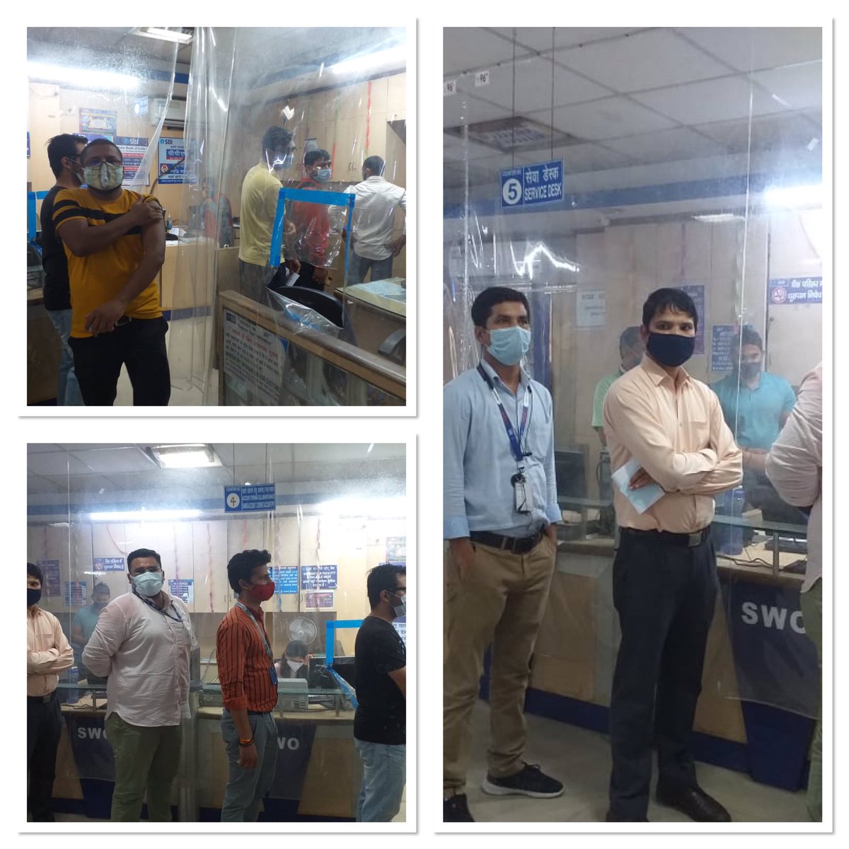 VijuyRonjan's tweet image. SBI Delhi Circle is on a mission mode to get its frontline staff vaccinated. A vaccination camp was organized at Sonipat with the help of CMO office where almost 100 staff got vaccinated. #Vaccinateindia #StaySafeGetVaccinated