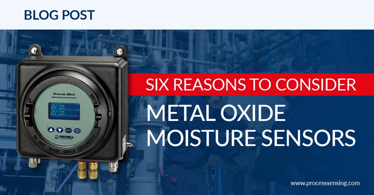 When it comes to moisture sensing technologies newest isn’t always the best. Here's why the humble metal oxide dew-point transmitter still has a lot to offer petrochemical and gas processes.  bit.ly/3fx6Aek

#processinstrumentation #tracemoisture